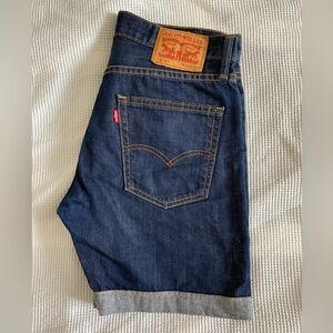 Levi's Dark Blue Jean Shorts
